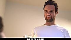 Stepdaddy Dominates Stepson With Intense Bareback Blowjob