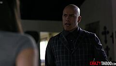 Stepfather Spanks Stepdaughter and Stretches Her Tight Anal Hole