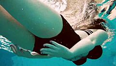 Dashka's Underwater Bikini Exploration in the Swimming Pool