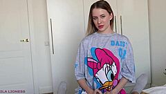 I caught my stepson jerking off and let him fuck my tight pussy