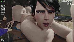 Bayonetta performs super combo with blowjob and creampie in hentai