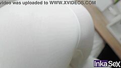 Gia White, super busty MILF, fucks young Peruvian in revenge!