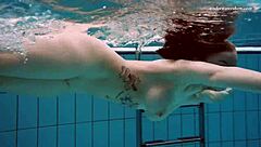 Dashka's Underwater Bikini Exploration in the Swimming Pool