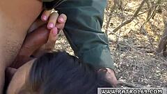 latina teen 18+ takes hard anal creampie from old man