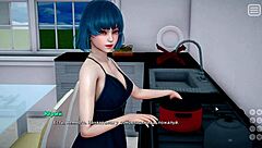 Naked bully licks nipples with big cock footjob