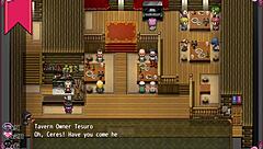 why is this confused witch stripping in the men's bathroom? ceres hentai part 3