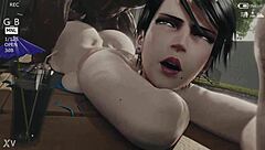 Bayonetta performs super combo with blowjob and creampie in hentai