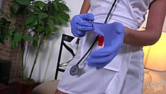 Busty Nurse Gives Handjob!