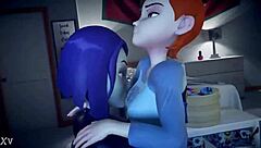 Raven X Gwen Futa Domination