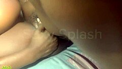 Teaching sugar baby to squirt, ended up on her face.