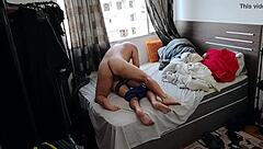 Neighbors watch as big black cock tears tight ass