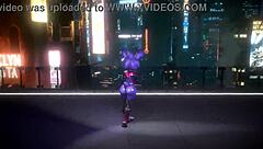 Bonnie FNF Bonfie Dances Kpop-Queencard In Furry Hentai Cartoon!