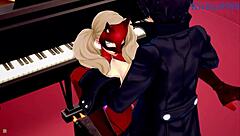 Futaba Sakura and Ann Takamaki and Ren Amamiya Intense Sex - Persona 5 Hentai