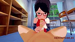 Check out bakugou katsuki and sarada uzumaki having sex at school in this hentai