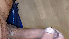 masturbation and cum ejaculation on the floor!