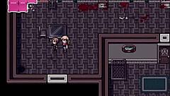 Facing a fast zombie in hentai game!