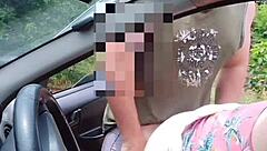 Naughty Bia shows wet pussy on the street?