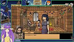 Big tits college teacher gets fucked in witch trainer game!