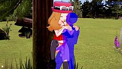 Serena and Bea Saito Creampied by Old Man in Pokémon Hentai