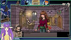 Big tits college teacher gets fucked in witch trainer game!