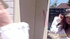 beautiful young 18+ brunette with natural boobs loves to have dp on the couch