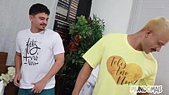 Friends Repay New Year Gifts With Bareback Cock In Ass