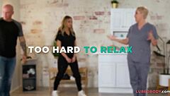 Bubble Butt Intern Tries First Nuru Massage with Pro Masseuse Team