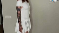 Stubborn Candidate's Passionate Audition with Blowjob and Cum