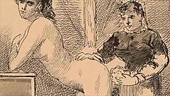 These vintage erotic drawings are so intriguing and sexy!