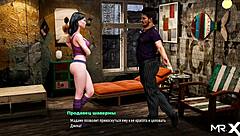 Anime girl swallows cock well