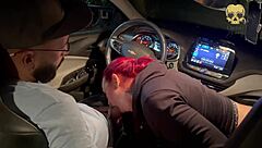 my friend and i hung out with my boss in his car.