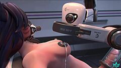 futa ahri gets milked by dominating ai