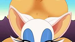 rouge suckin cock an swallowin cum while gettin fucked in ass