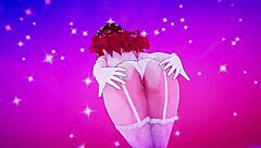 Mmd horny novia dances in 3d seeking love with big cock cum in mouth.