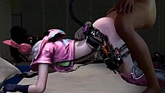 This 3D Cosplay Slut In Lingerie Got Her Pussy Fucked Hard