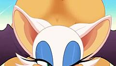 rouge suckin cock an swallowin cum while gettin fucked in ass