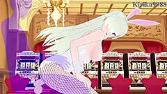 diane and elizabeth liones engage in intense bunny girl sex in seven deadly sins hentai.