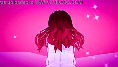 Mmd horny novia dances in 3d seeking love with big cock cum in mouth.