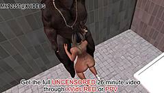 3d pigtail girl takes huge bbc in steamy action