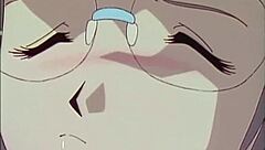 blonde anime girl in glasses gets fisted