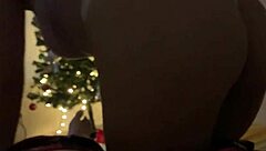 My Friend Invites Me To Watch A Movie At Year's End And We Start The New Year Fucking With Handjobs, Blowjobs, Riding, Tits, Ass, Cowgirl, Big Ass, Lingerie, Voyeur, Fetish