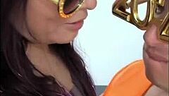 After the new year's eve party ended, i met a new friend and we quickly started having passionate sex.