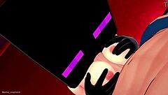 Girlfriend excited for masked fun in hotel