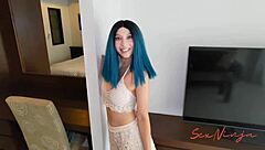 Helping my curvy step-sister squirt in roleplay for fans?