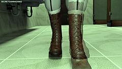 Bbc glory hole busty slut bbc blowjob lara croft gets some black cock at a glory hole deepthroats huge bbc - lara croft adventures 03 3d hentai porn games