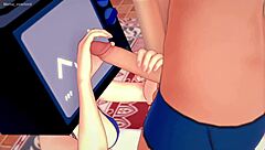 Hentai Woman Tries Not To Cum On TV But Fails Uncensored In Shaved Hairless Action