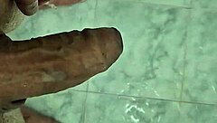 Enjoying a relaxing shower at home with neighbors nearby in the USA