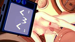 Hentai Woman Tries Not To Cum On TV But Fails Uncensored In Shaved Hairless Action