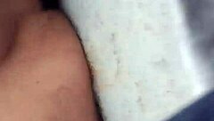 Skinny amateur masturbates outdoors near neighbor's view