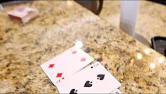 playing strip poker with sexy stepmom, clothes ripped in taboo 1on1